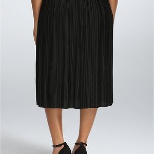 PLEATED MIDI A-LINE SKIRT